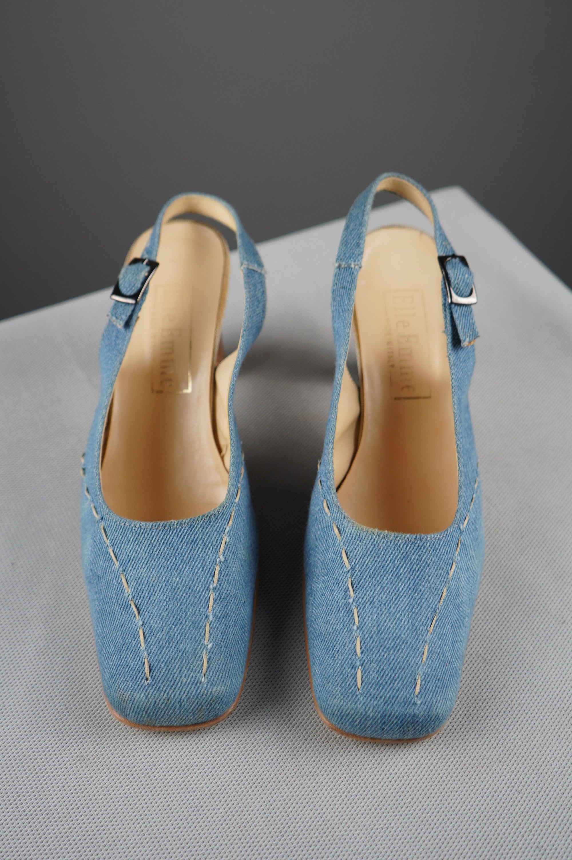 Slingback vintage in denim