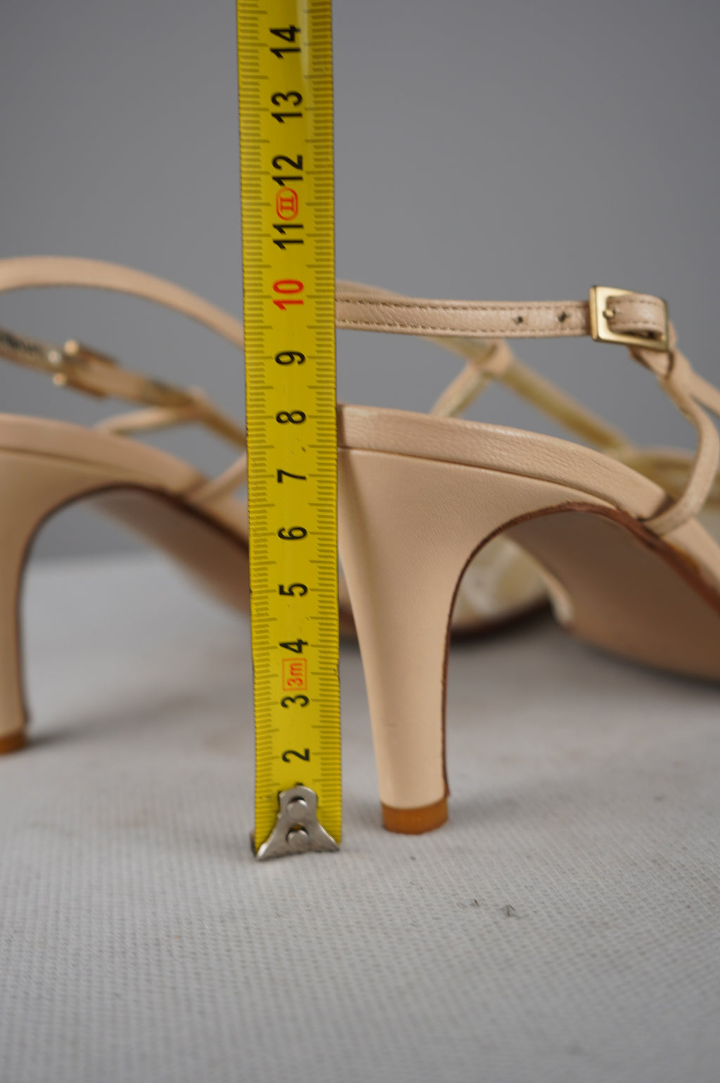 Slingback vintage in vera pelle