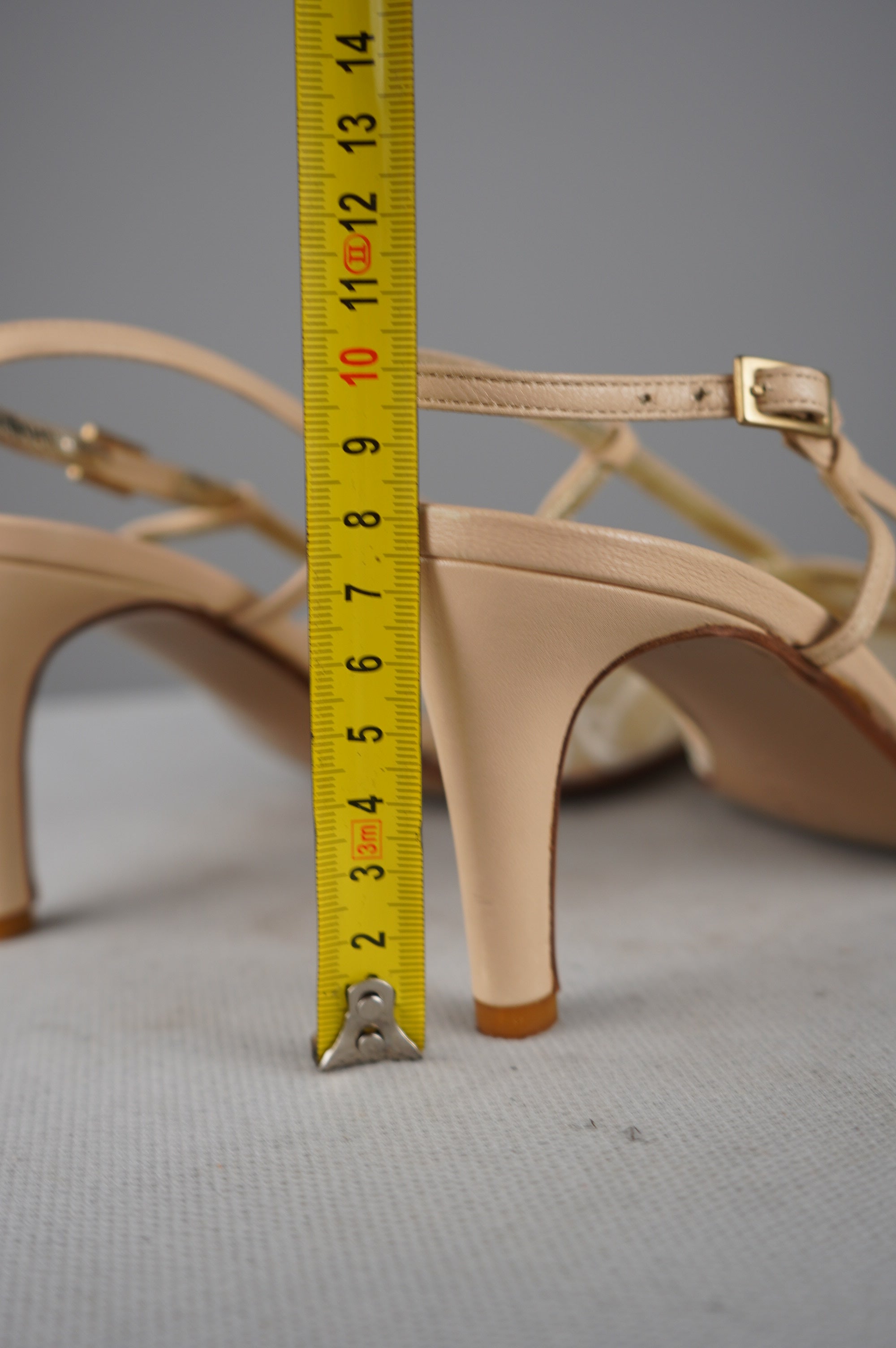 Slingback vintage in vera pelle