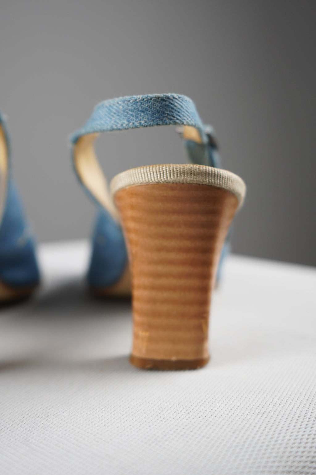 Slingback vintage in denim n 37