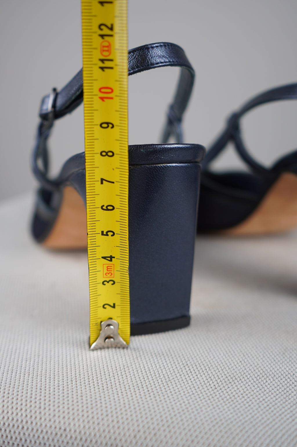 Slingback vintage in vera pelle