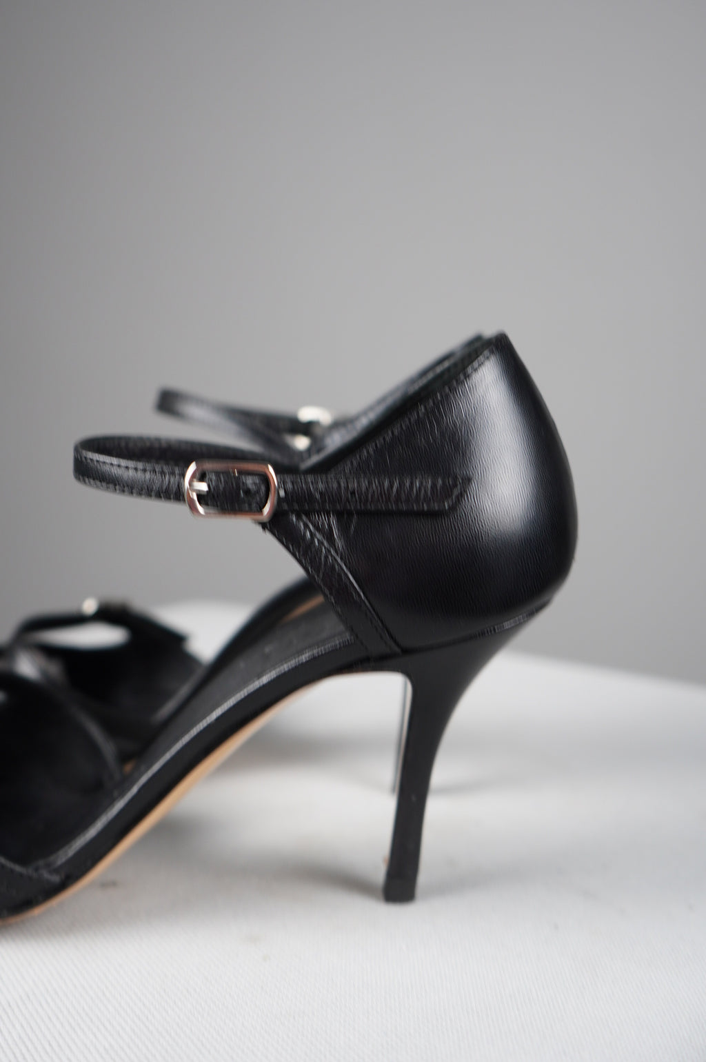 tacchi a punta in vera pelle n 38,5