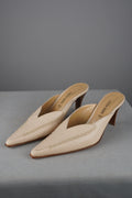 Sabot vintage in vera pelle