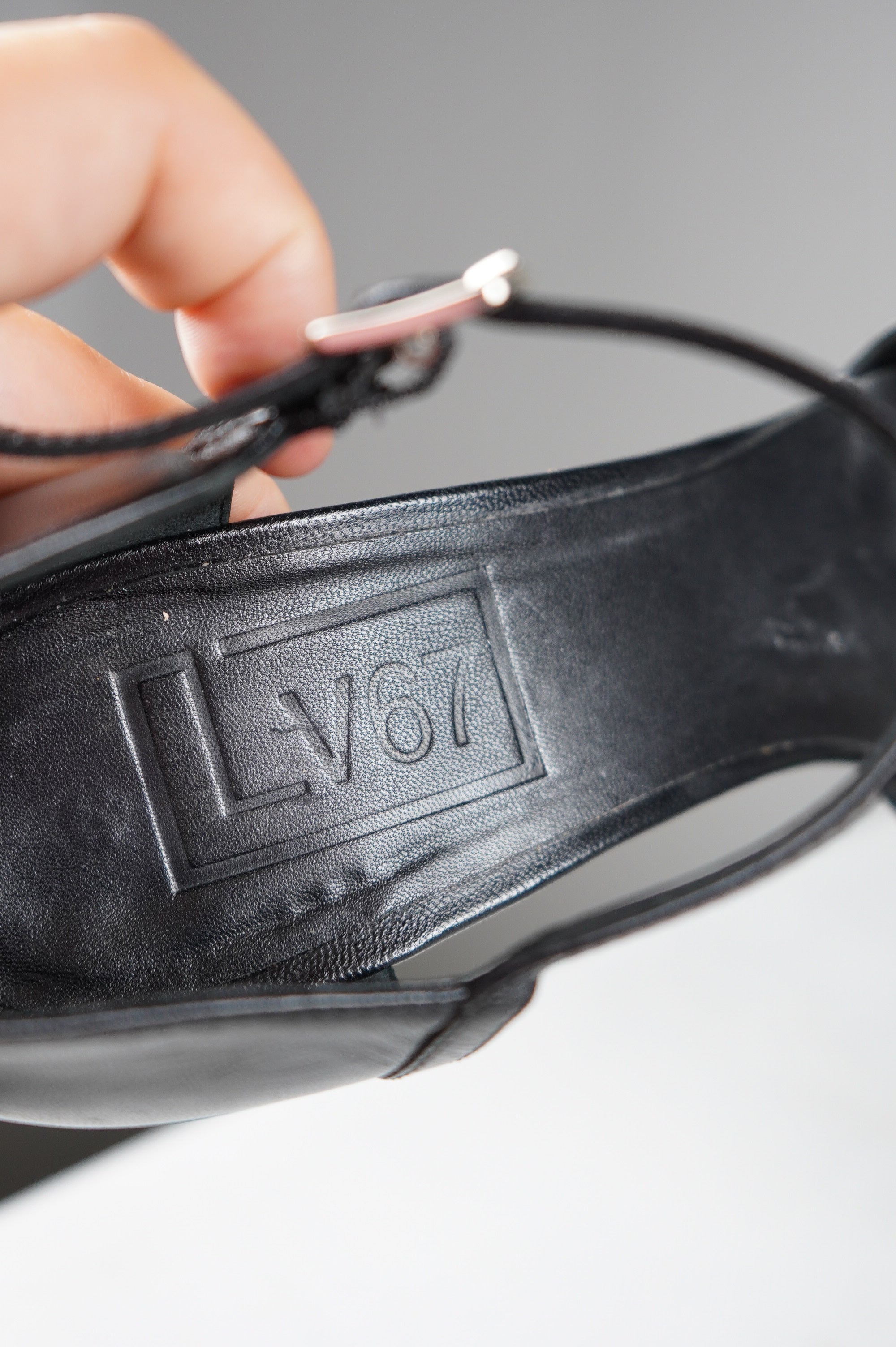 tacchi a punta in vera pelle n 38,5