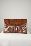 Pochette vintage in vera pelle di pitone