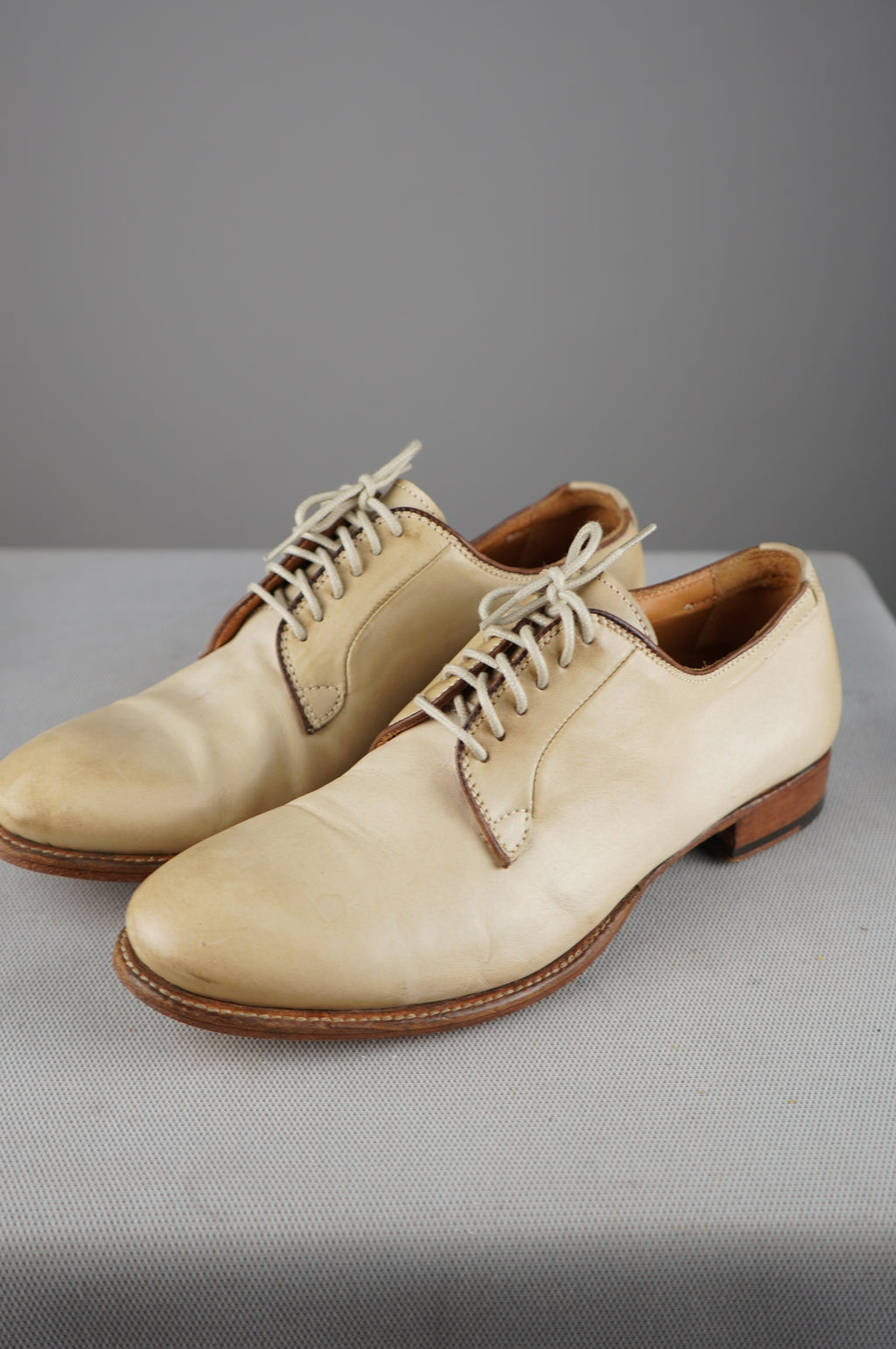 Mocassini vintage in vera pelle n 37