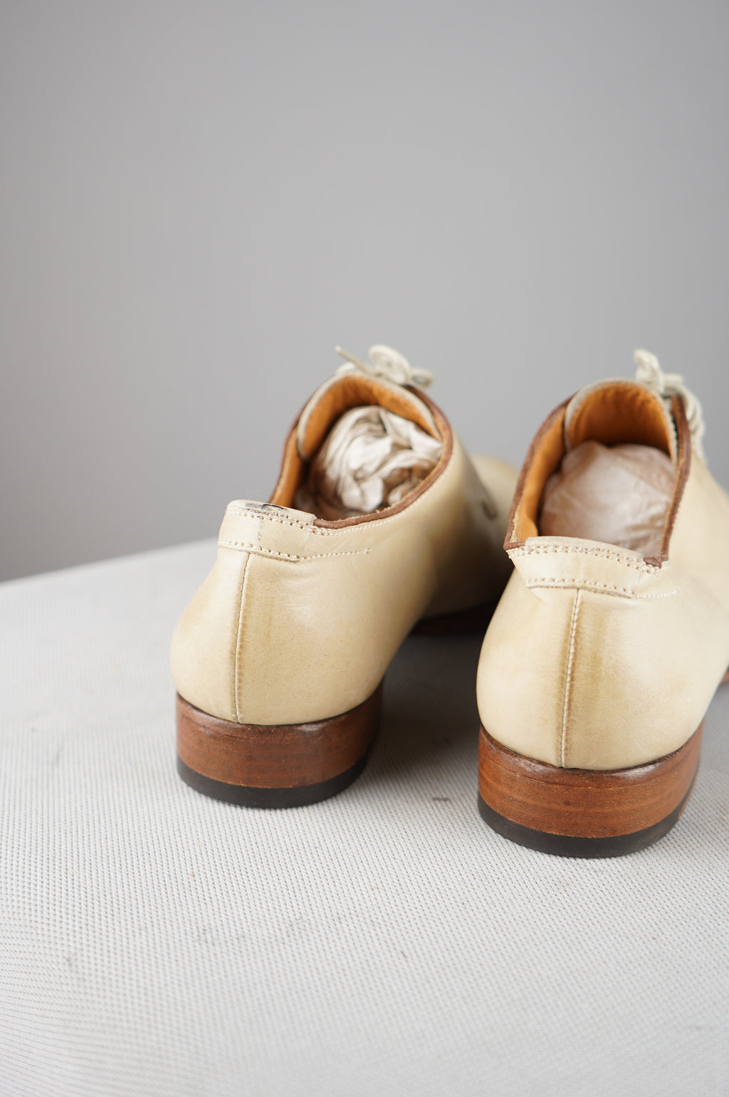 Mocassini vintage in vera pelle n 37