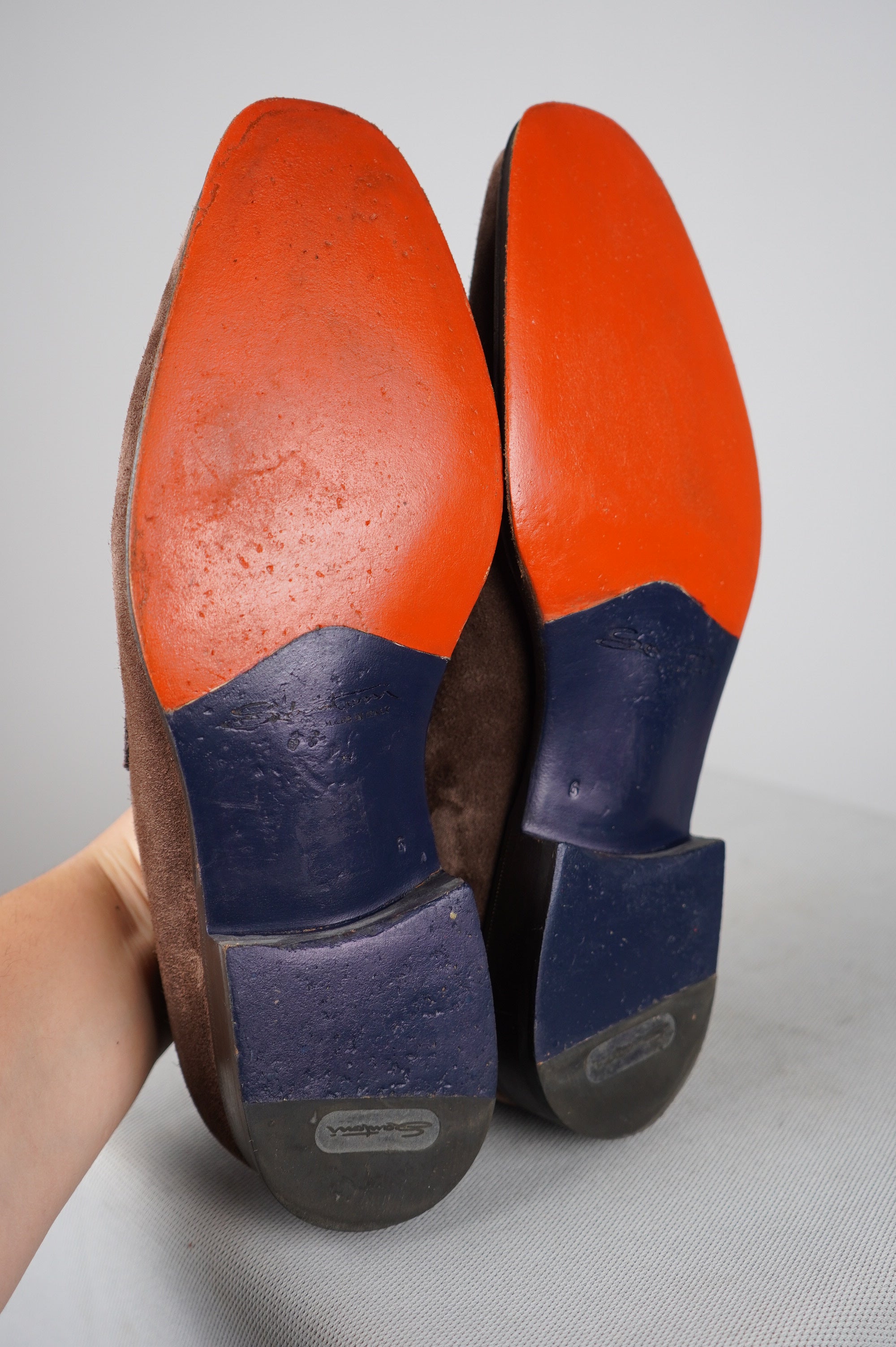 Mocassini santoni in vera pelle n 40