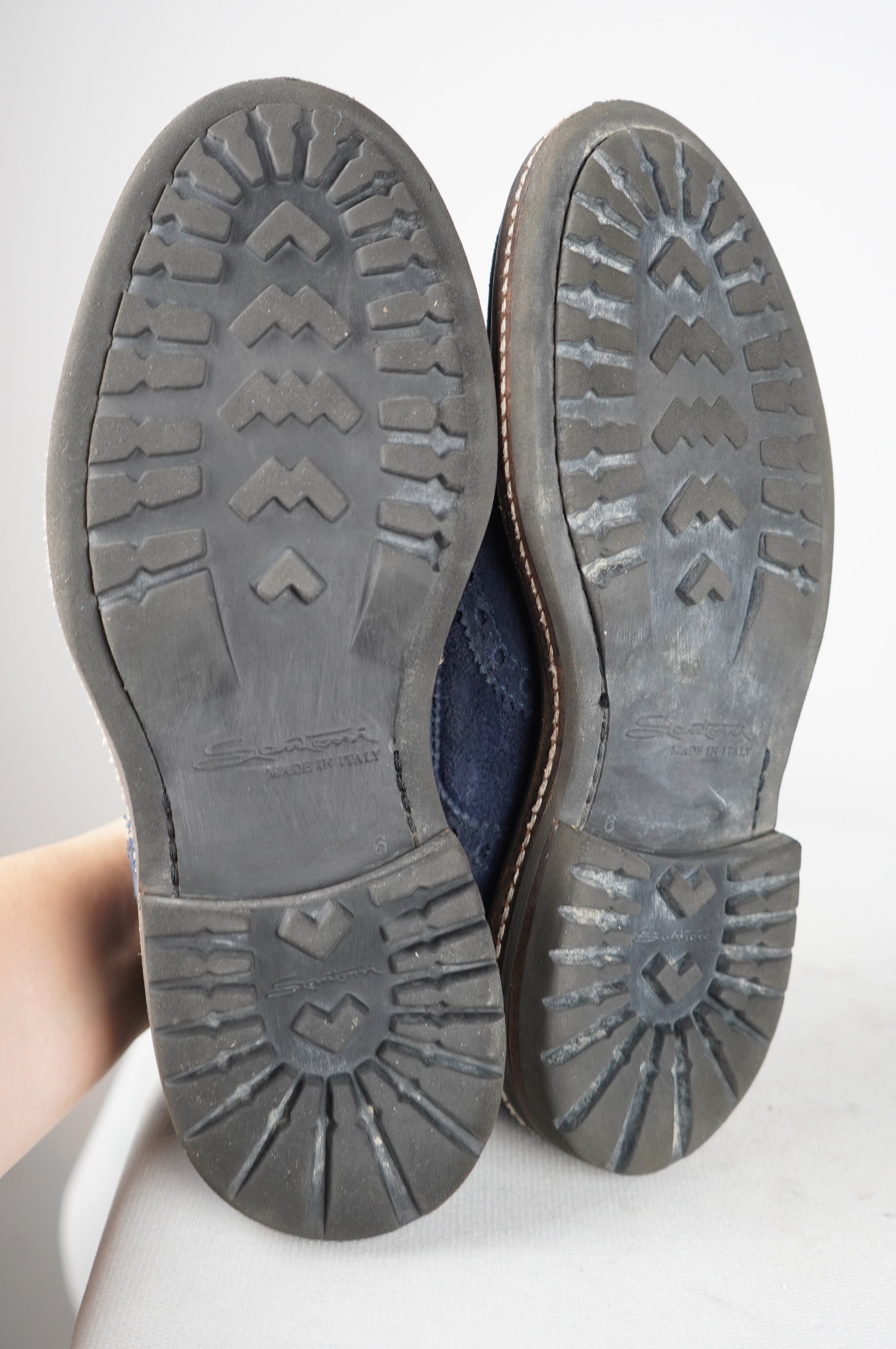 Mocassini Santoni in vera pelle n 40