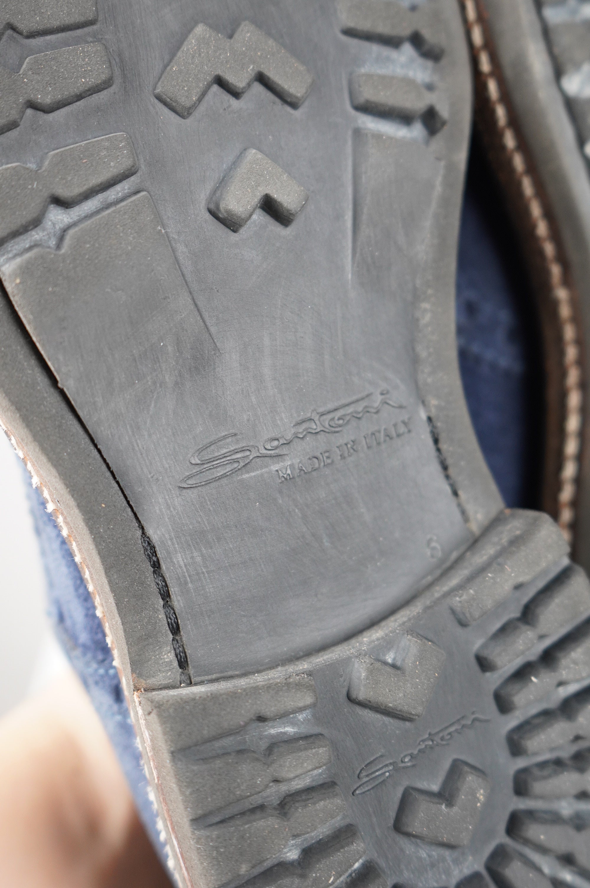 Mocassini Santoni in vera pelle n 40