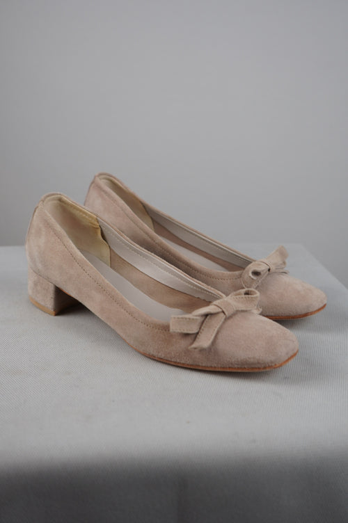 ballerine in vera pelle scamosciata n 37