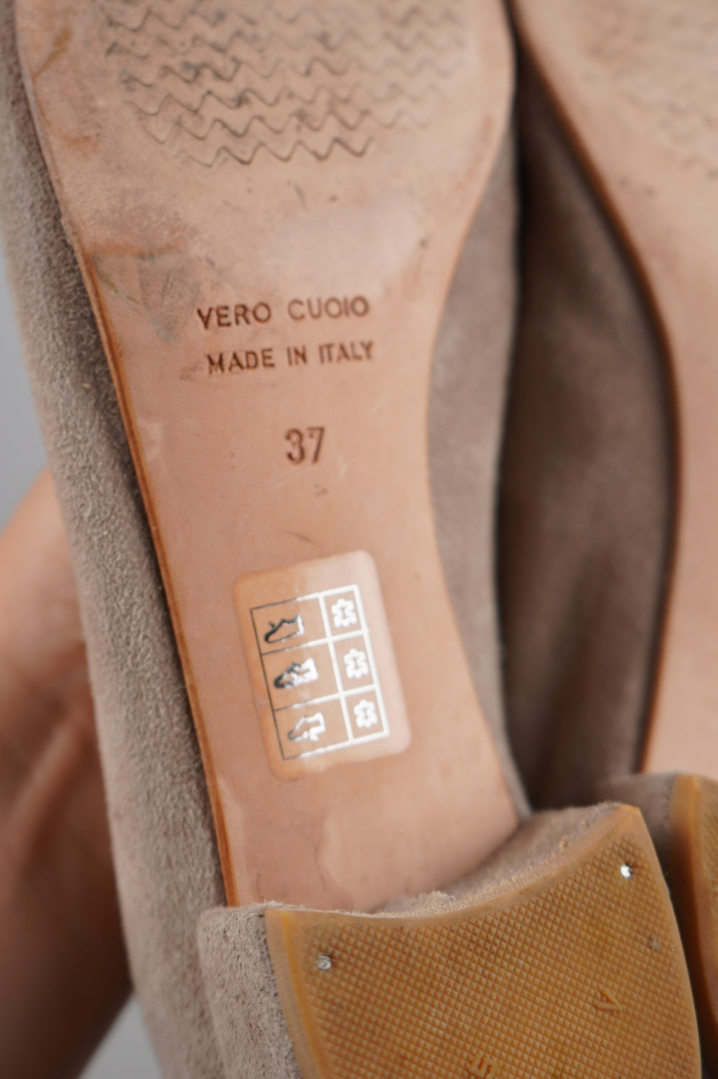 ballerine in vera pelle scamosciata n 37