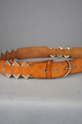 Cintura vintage in vera pelle