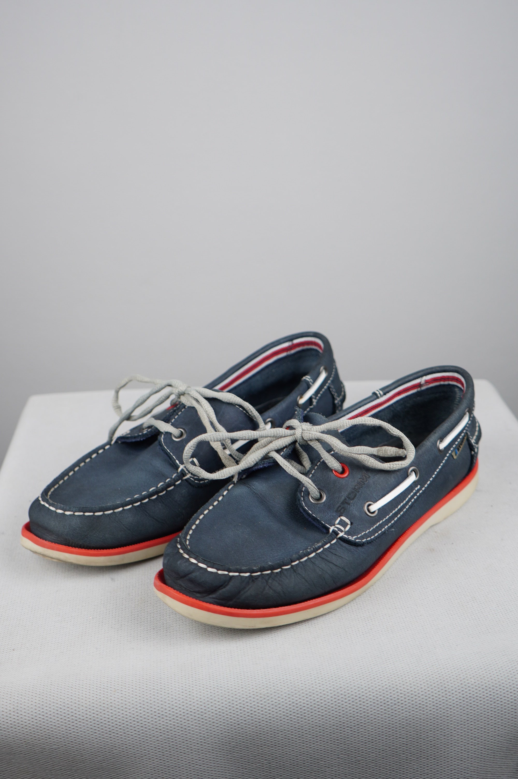 Scarpe da barca in vera pelle