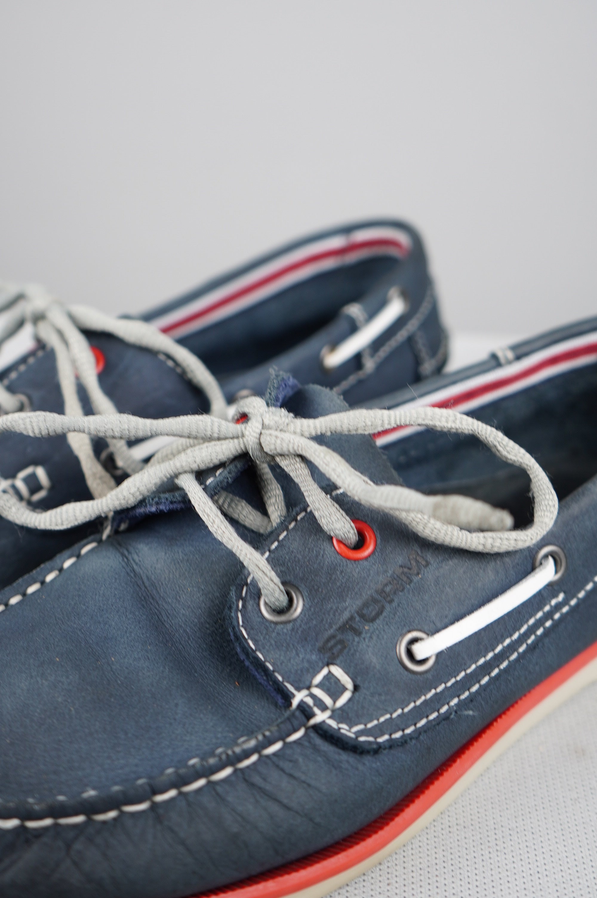 Scarpe da barca in vera pelle