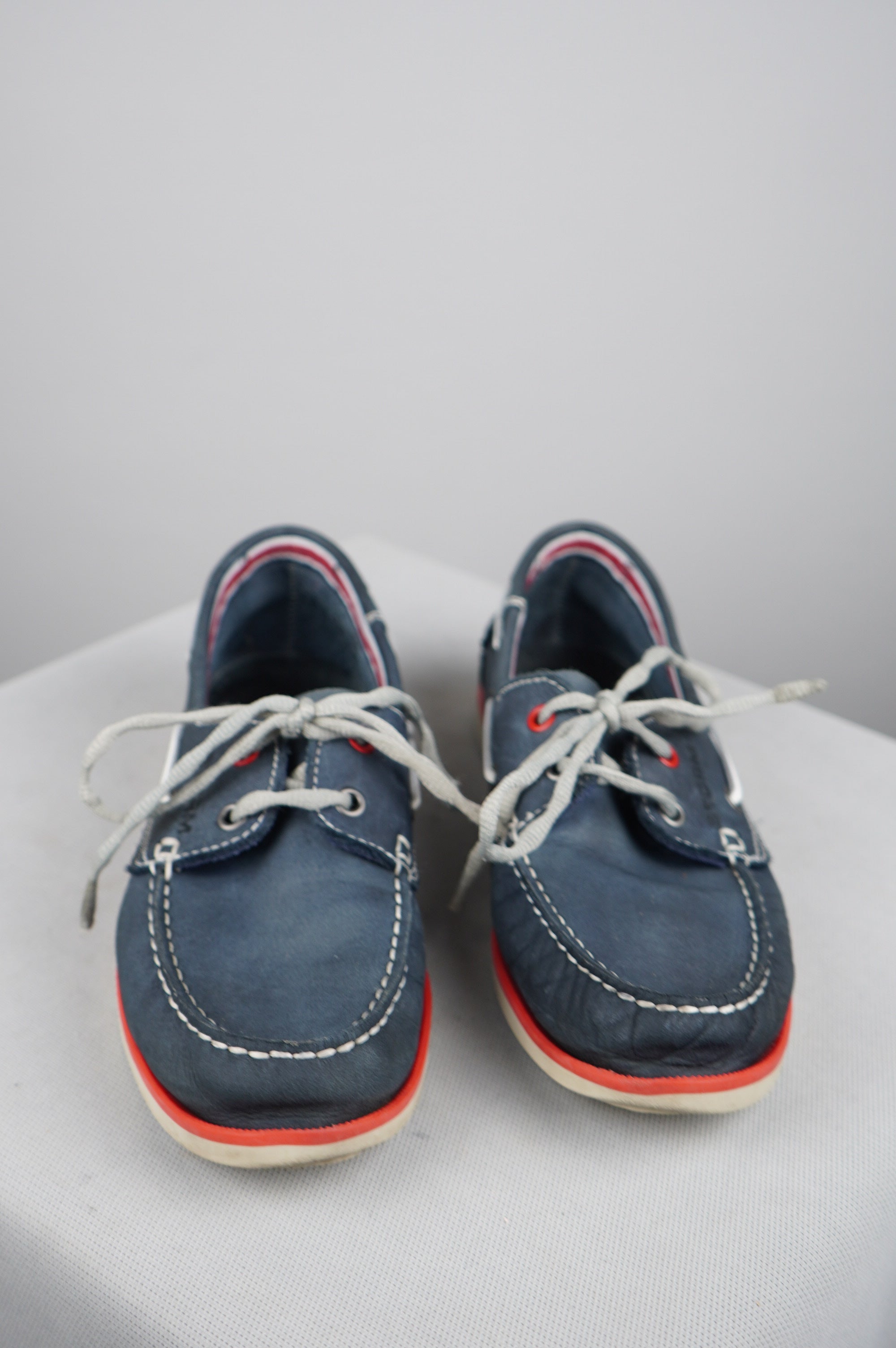 Scarpe da barca in vera pelle