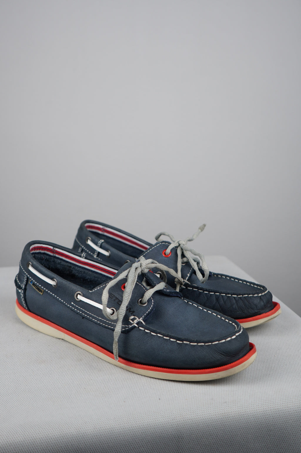 Scarpe da barca in vera pelle n 41