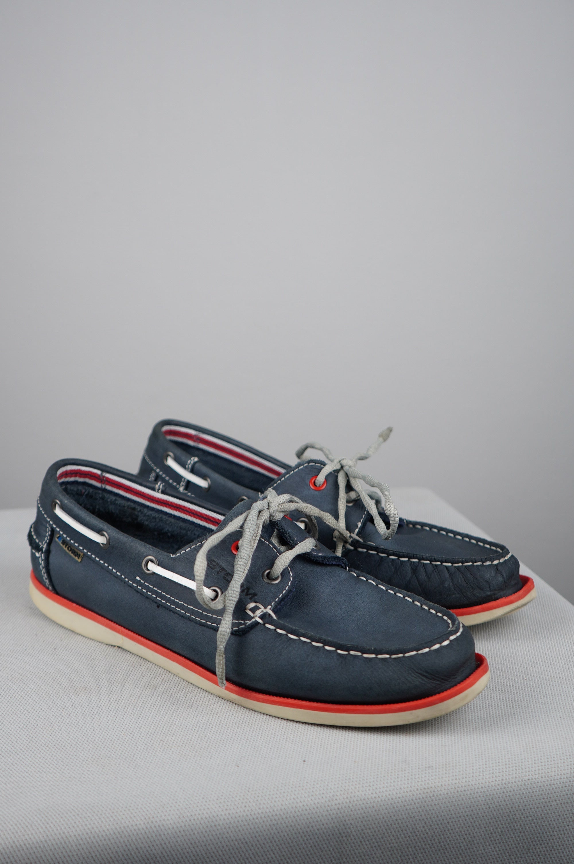Scarpe da barca in vera pelle n 41