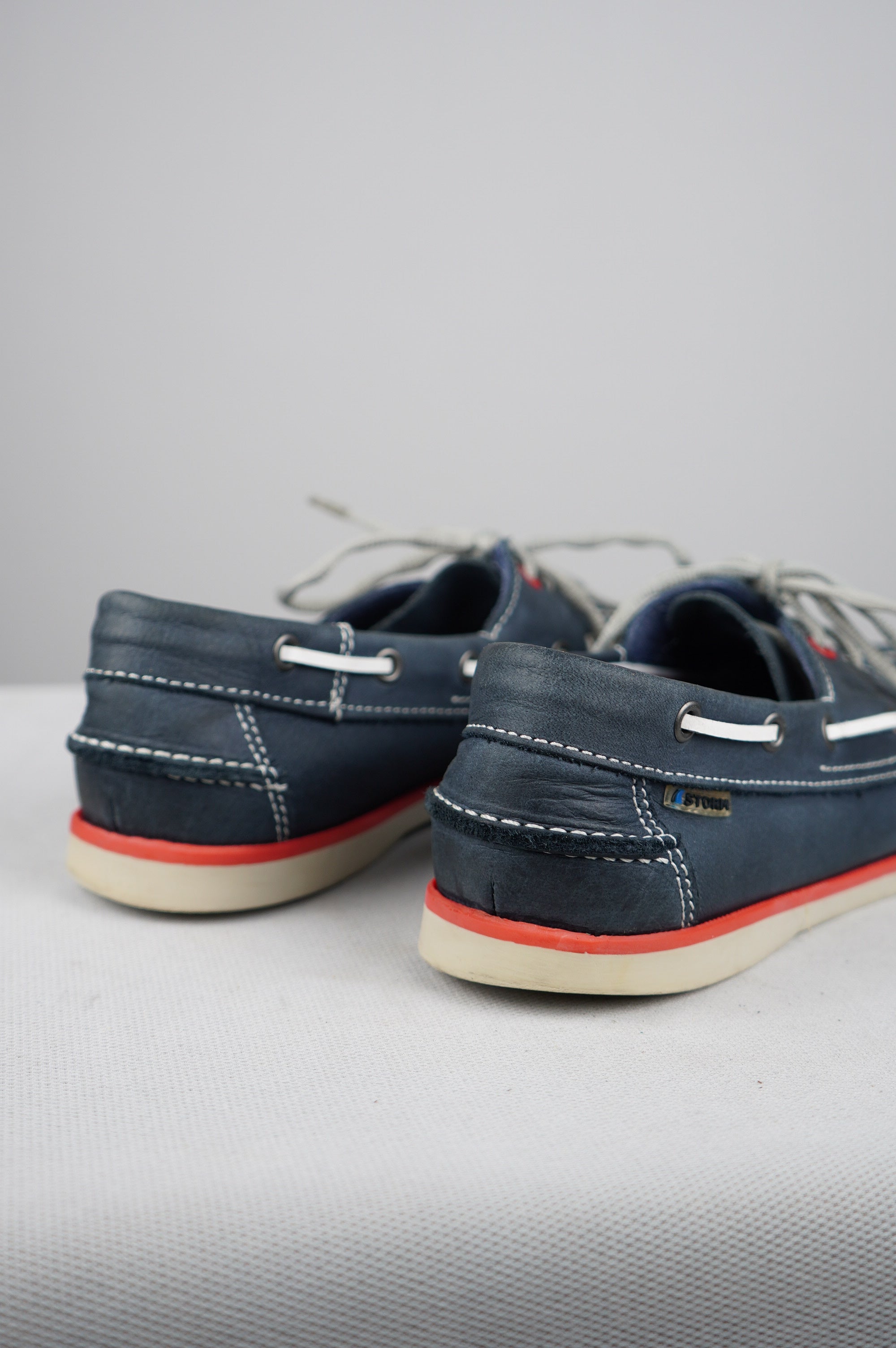 Scarpe da barca in vera pelle n 41