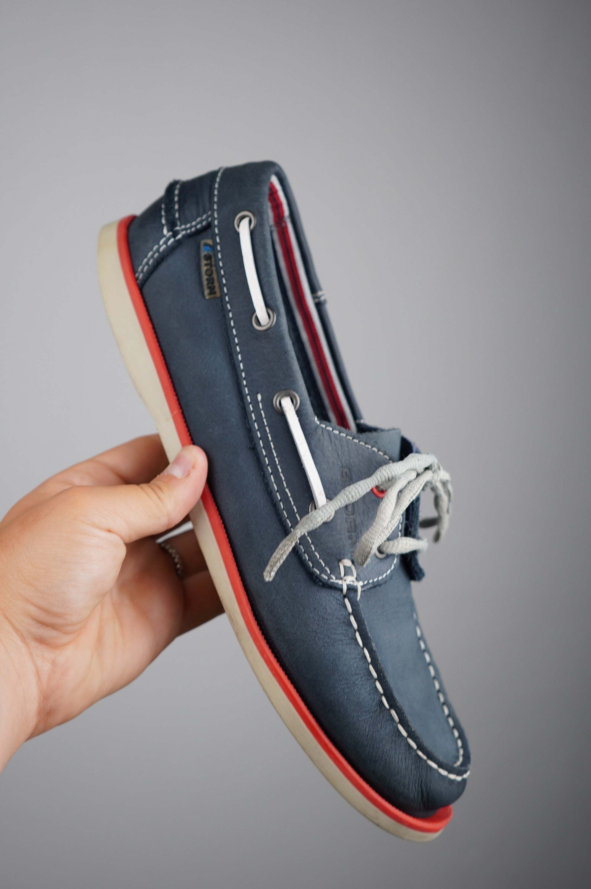 Scarpe da barca in vera pelle