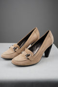 Tacchi vintage in vera pelle scamosciata n 39
