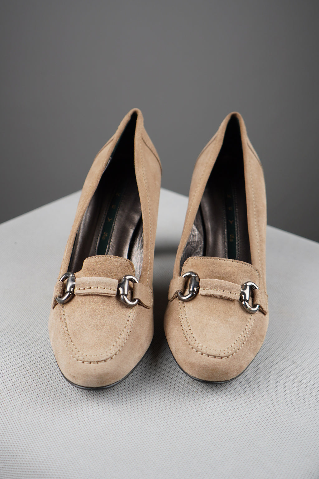 Tacchi vintage in vera pelle scamosciata n 39