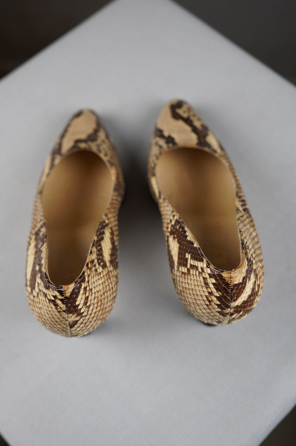 Tacchi in vera pelle di pitone n 36,5