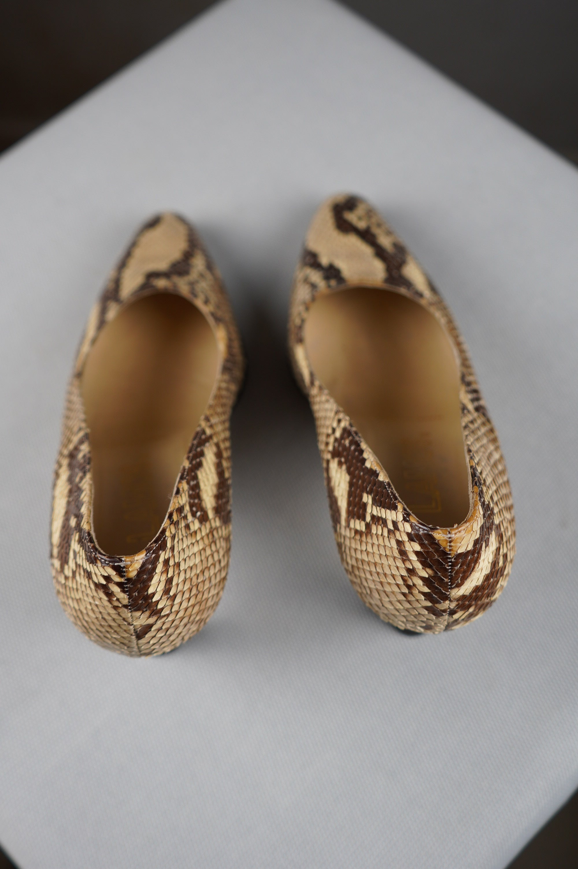 Tacchi in vera pelle di pitone n 36,5
